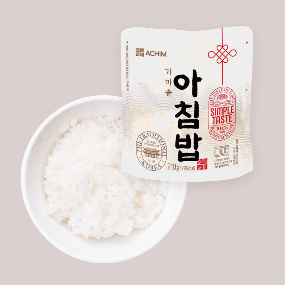 100% Korean ingredients, Instant pouch rice, NO food additives 210g / 0.46lb