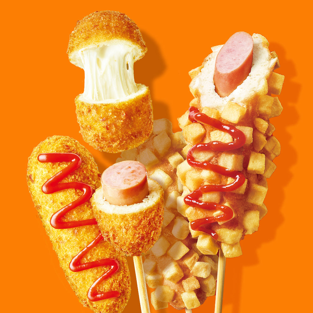 Ashley Krispy Mozzatangle Hot Dog / Potato Hot Dog 80g / 0.17lb