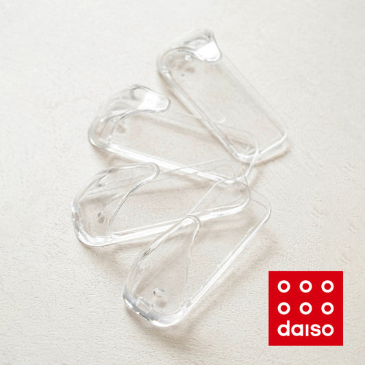 [Storage & Organization] Daiso Clear hanging hook 4EA