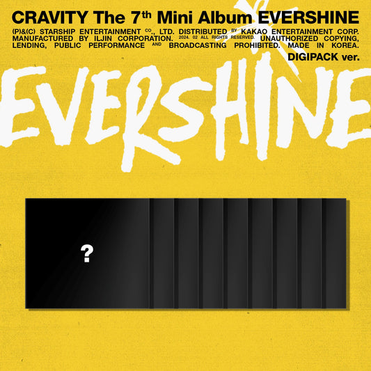 CRAVITY - The 7th Mini Album [EVERSHINE] (DIGIPACK ver. (SERIM ver. / ALLEN ver. / JUNGMO ver. / WOOBIN ver. / WONJIN ver. / MINHEE ver. / HYEONGJUN ver. / TAEYOUNG ver. / SEONGMIN ver.))