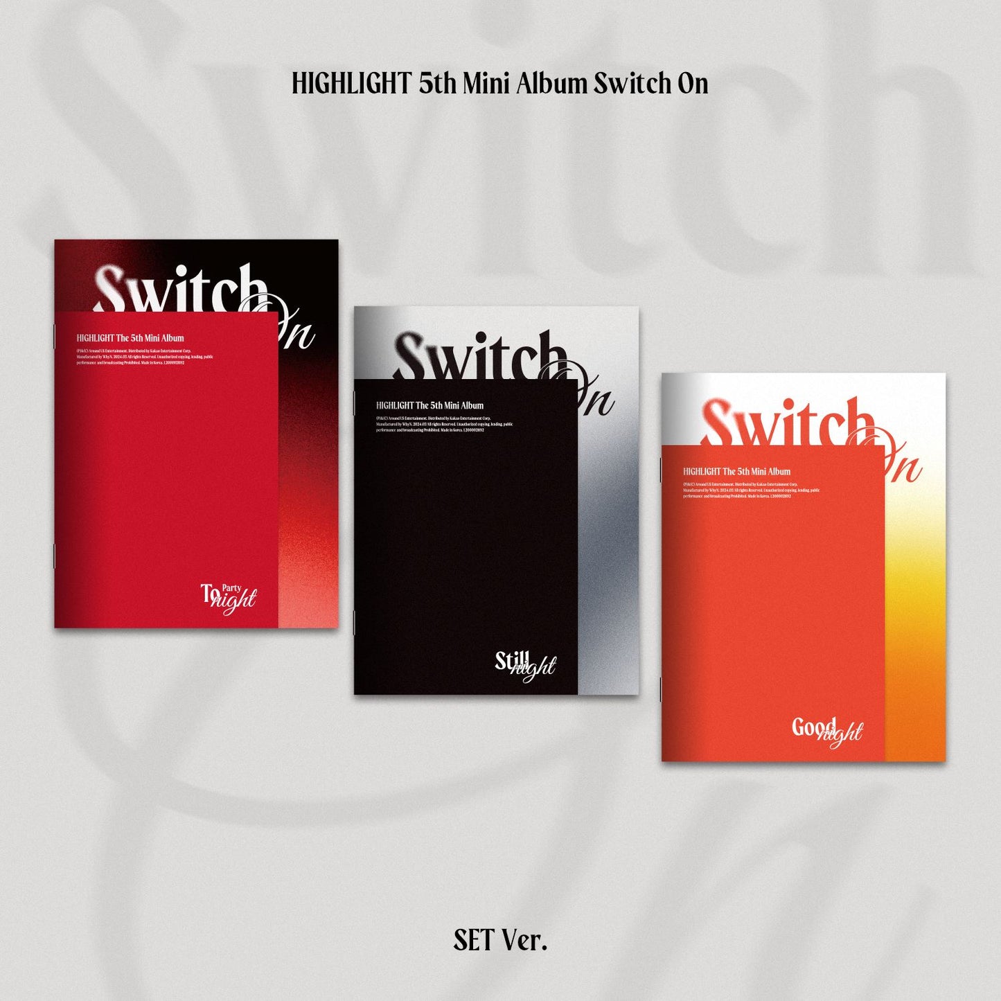 HIGHLIGHT - THE 5th MINI ALBUM [Switch On]