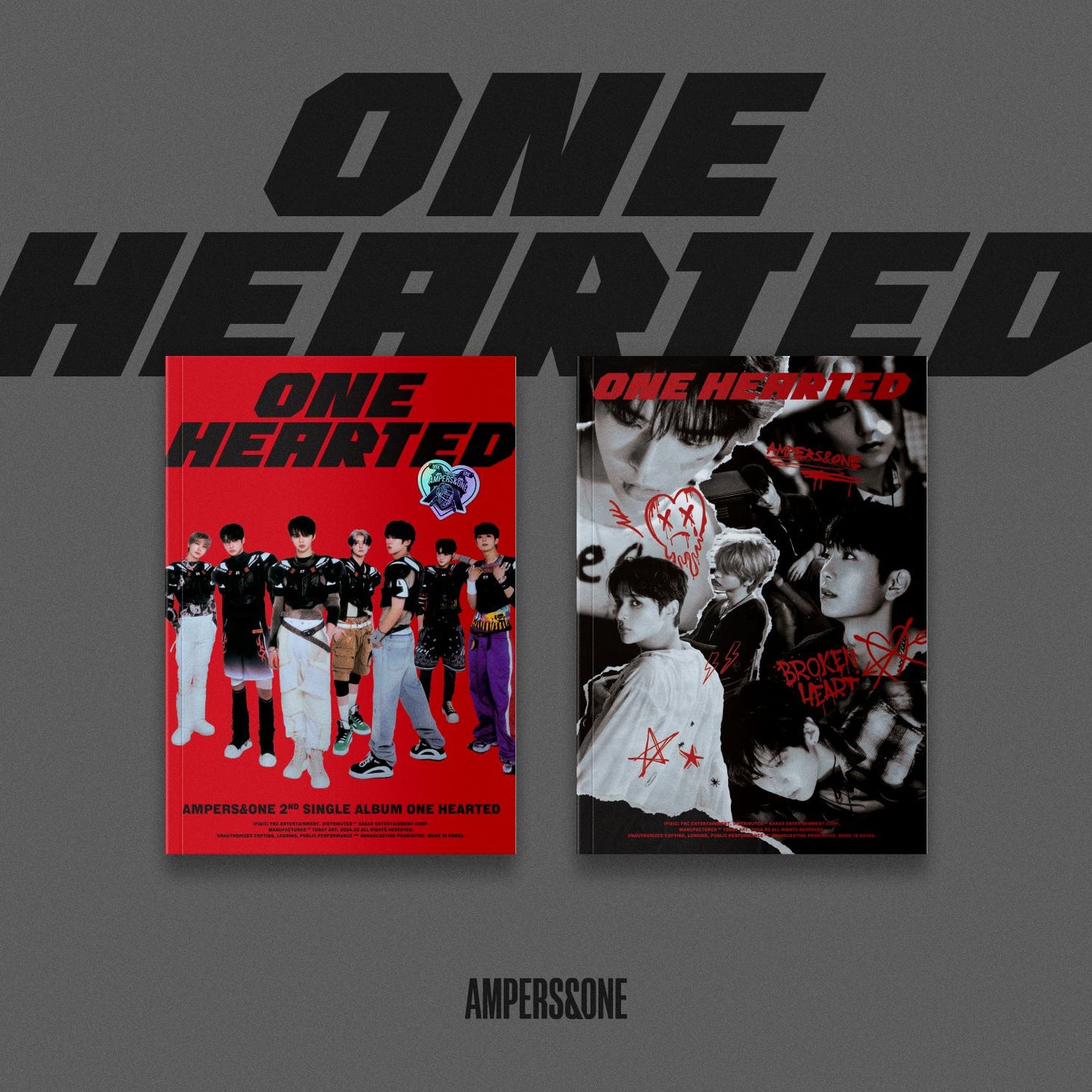 AMPERS&ONE -  [ONE HEARTED] (Broken ver. / Heart ver.)(Random)